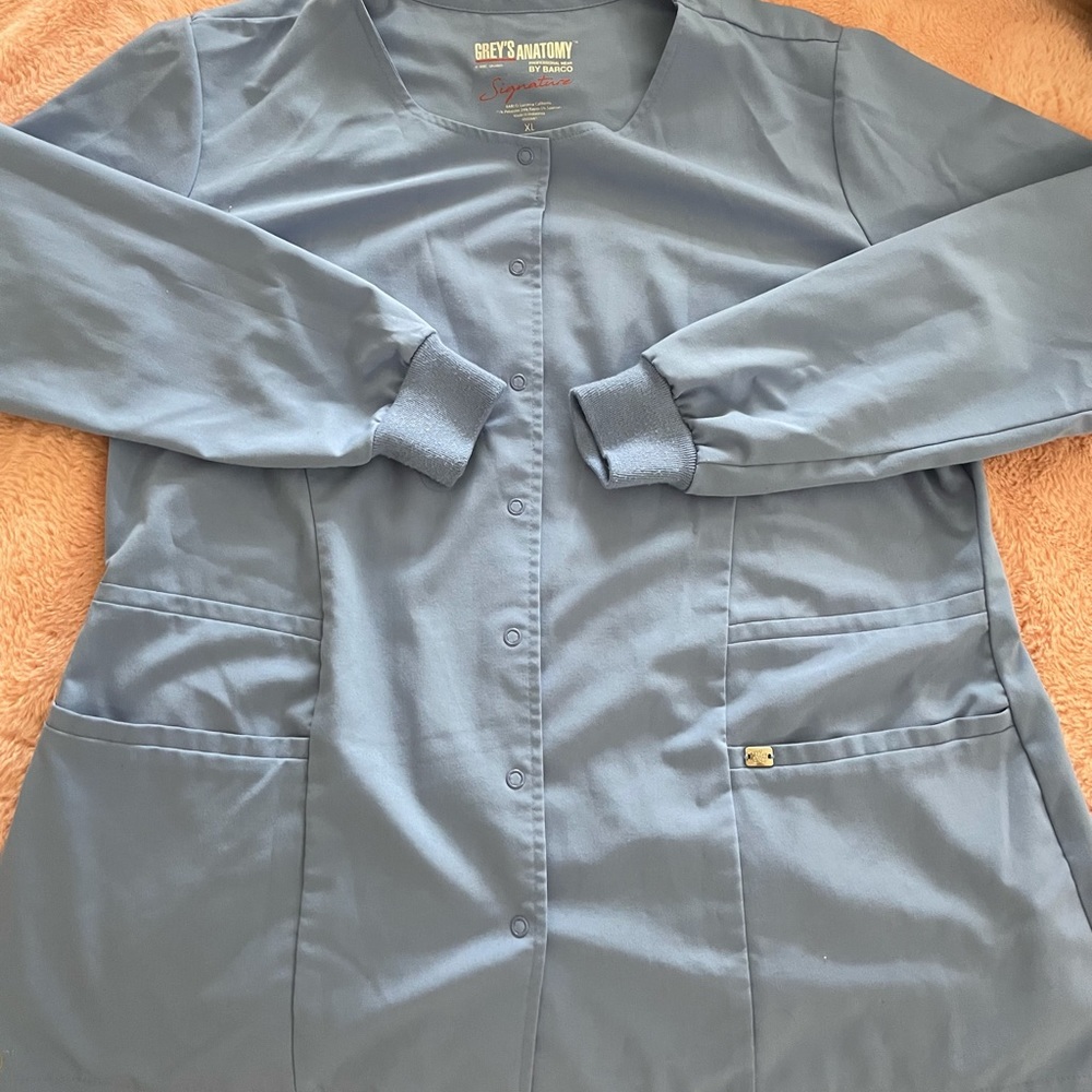 Greys anatomy signature jacket, ceil blue, XL, pockets